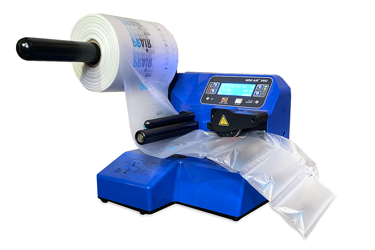 PP-air Luchtzakjes machine + opvangbak M en 2 rollen luchtzakjes