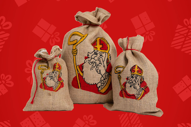 Jute sinterklaas zakken