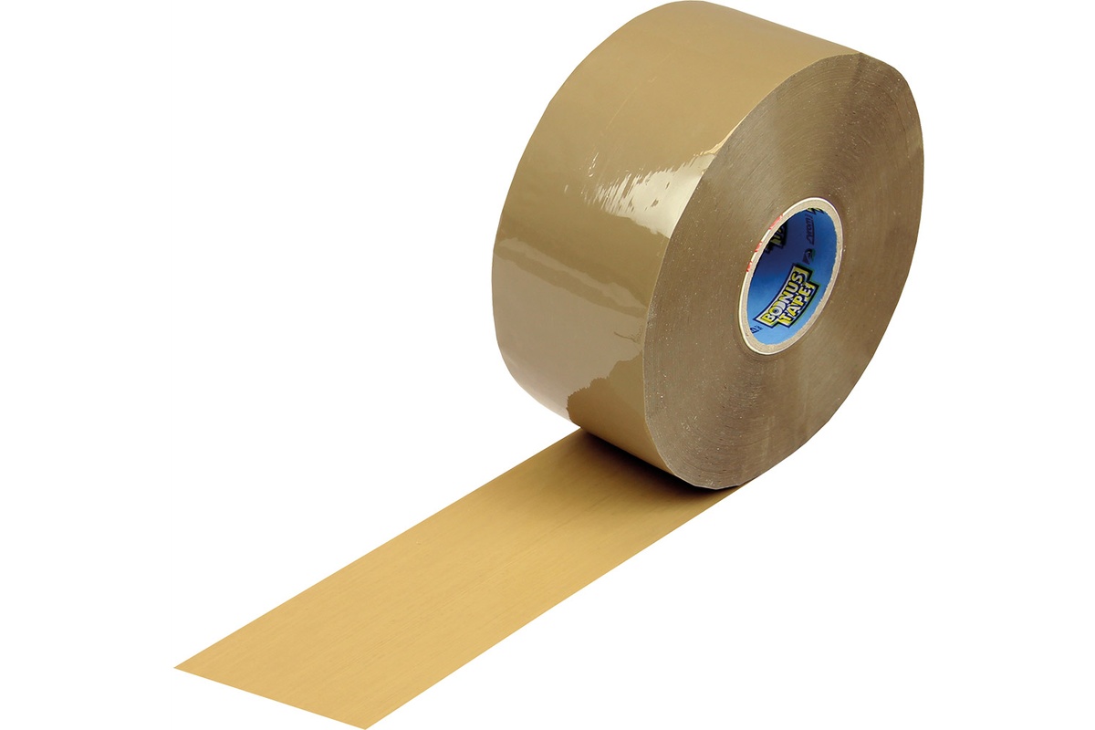 Bonus tape acryl bruin - 50mm x 200m