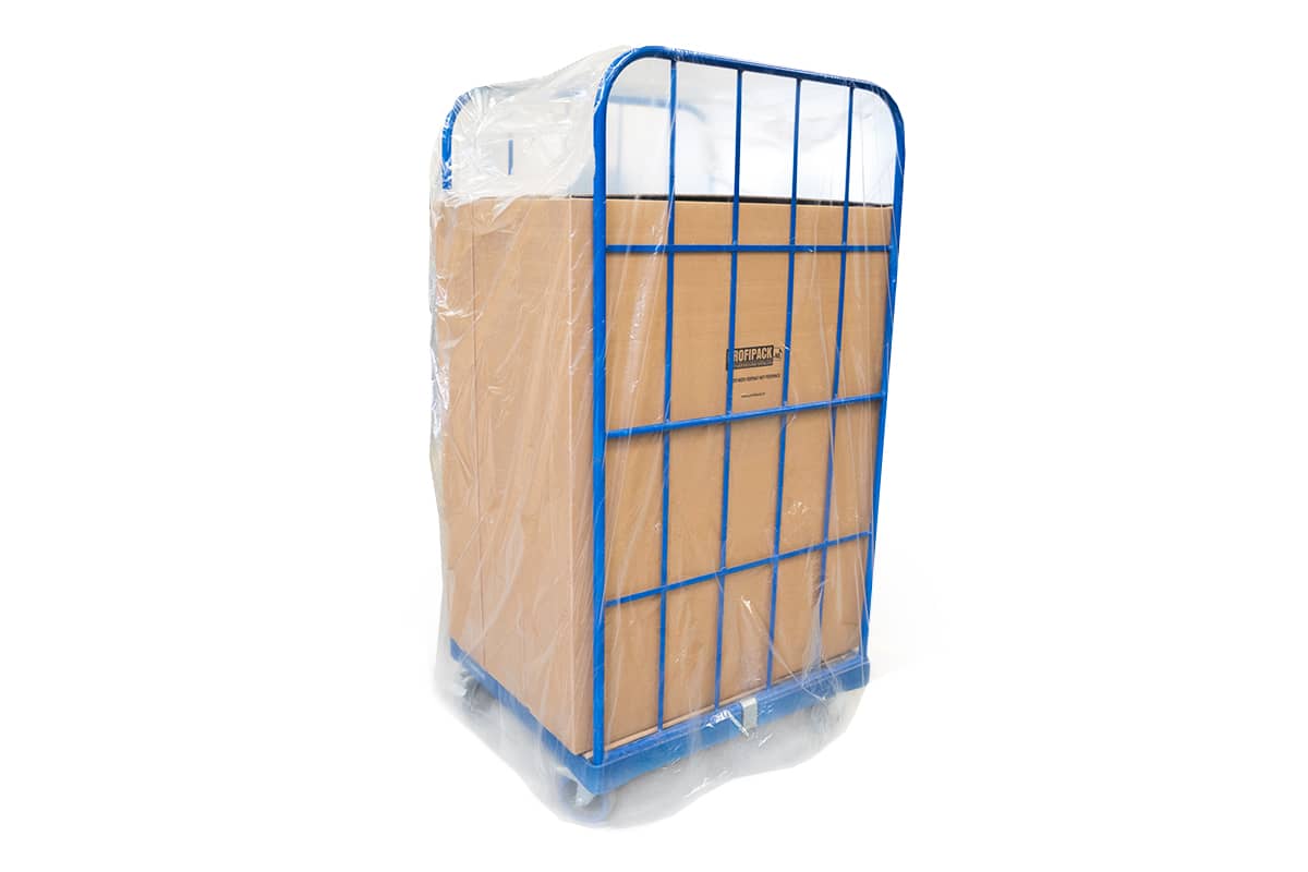 Plastic rolcontainerhoezen - 100 x 30/30 x 190cm x 20my (200 st)