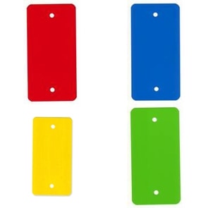 PEM labels blauw - 55 x 110mm (100 st)