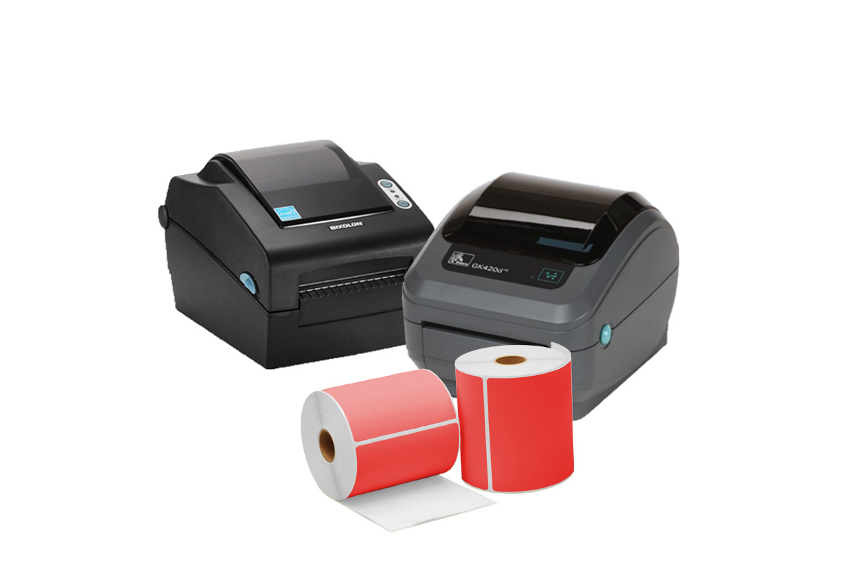 Verzendlabels ROOD PostNL/DPD/GLS - 102 x 150mm (300st)