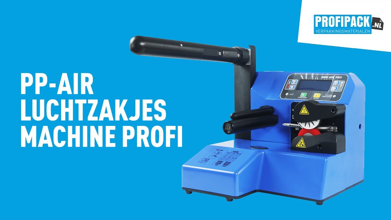 PP air luchtzakjes machine PROFI - met 2 rollen mattenfolie