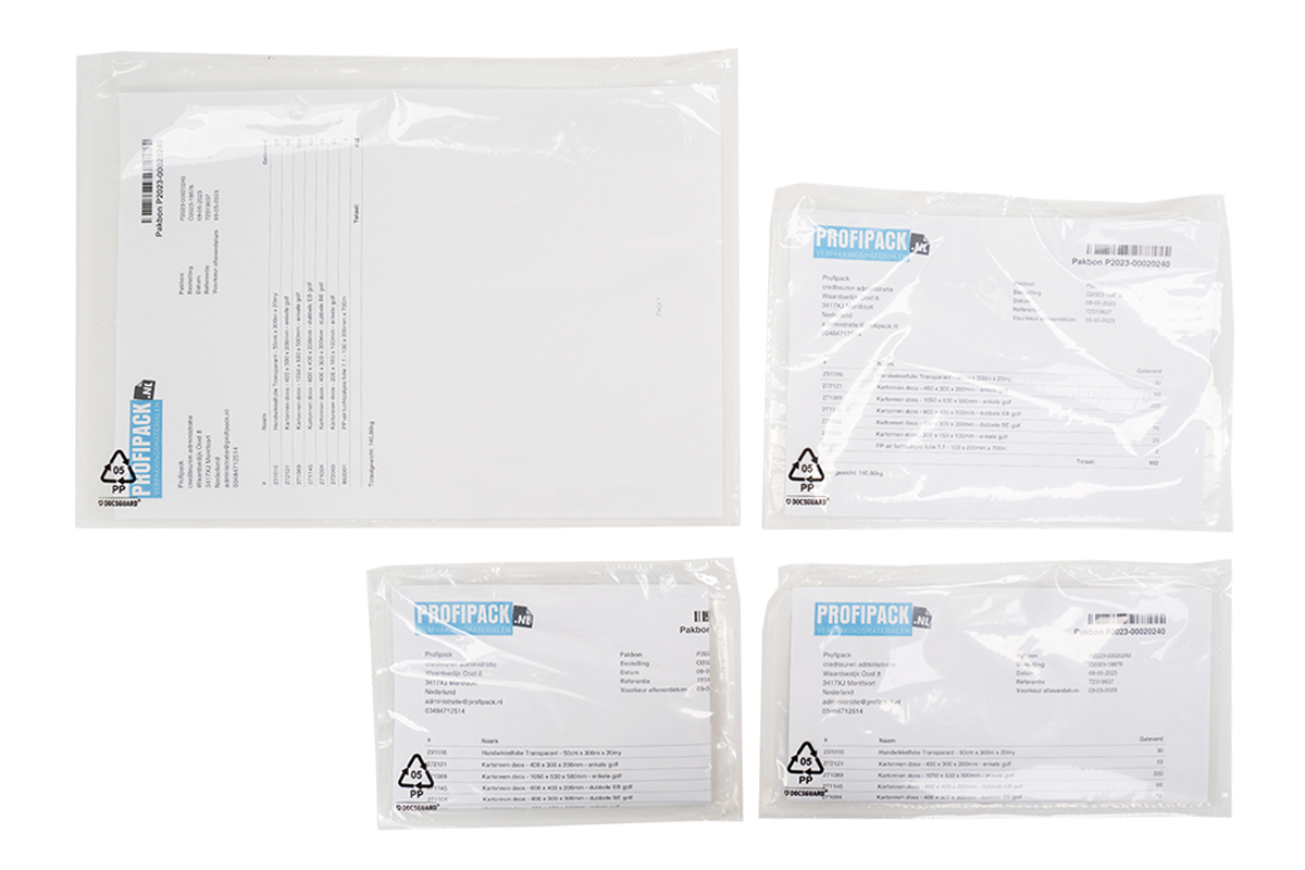 Paklijst enveloppen blanco - 225 x 122mm (1.000 st)
