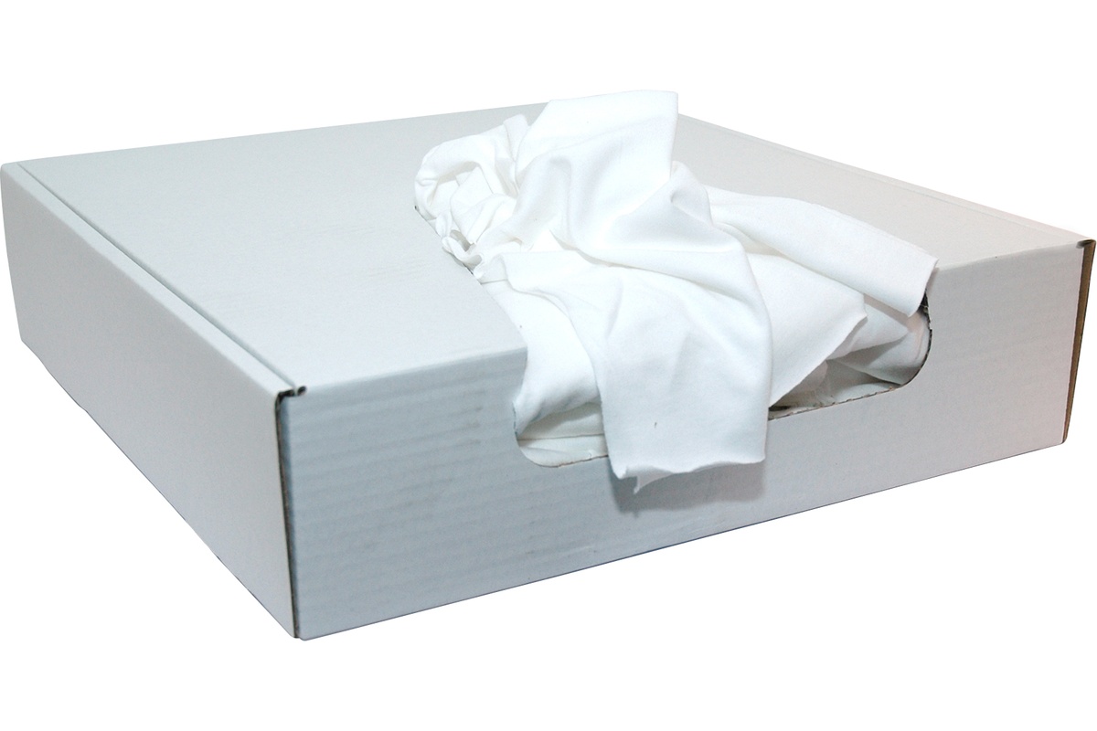 Poetsdoeken vlak wit - dispenser box 3,5 kg