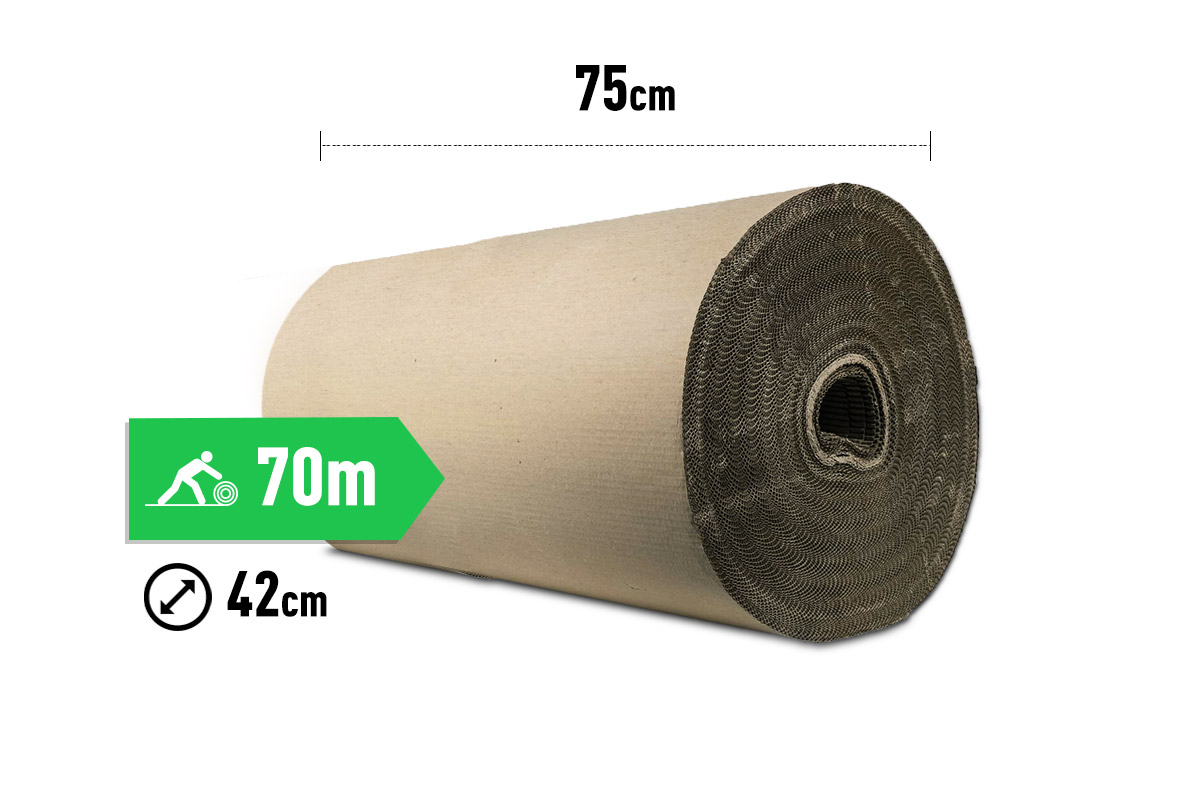 Profipack golfkarton 75cm 70m afmeting 1