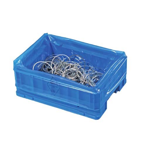 VCI KLT-zakken (corrosiewerend) transparant blauw - 30 x 20 x 50cm x 80my (500 st) VCI KLT-zakken (corrosiewerend) transparant blauw - 30 x 20 x 50cm x 80my (500 st)