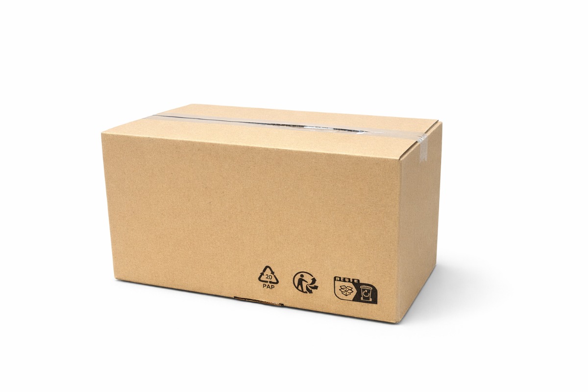 Kartonnen doos met autolock bodem - 310 x 220 x 150mm (enkele golf)