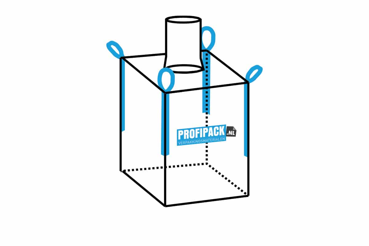 Big Bag + vulslurf - 90 x 90 x 115cm (1 m³)