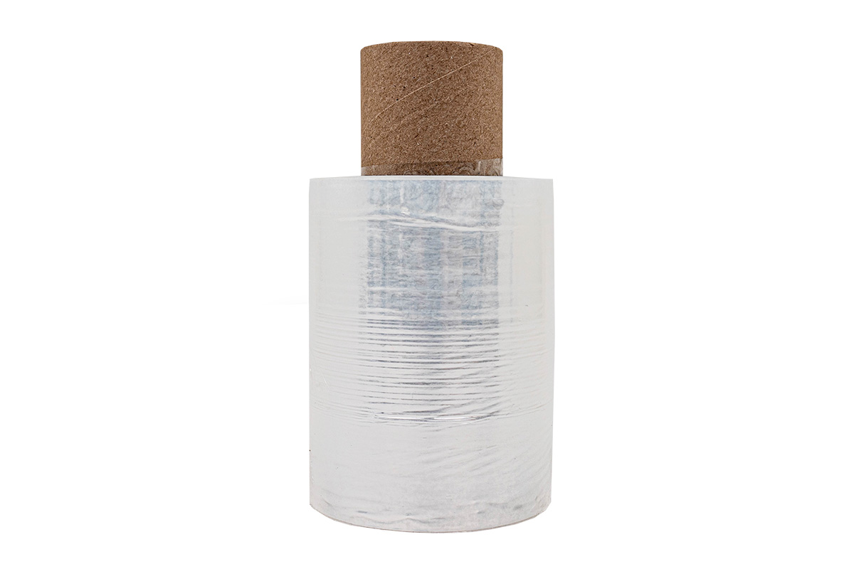 Bundelfolie transparant 10cm x 250m x 20my (linkshandig) 