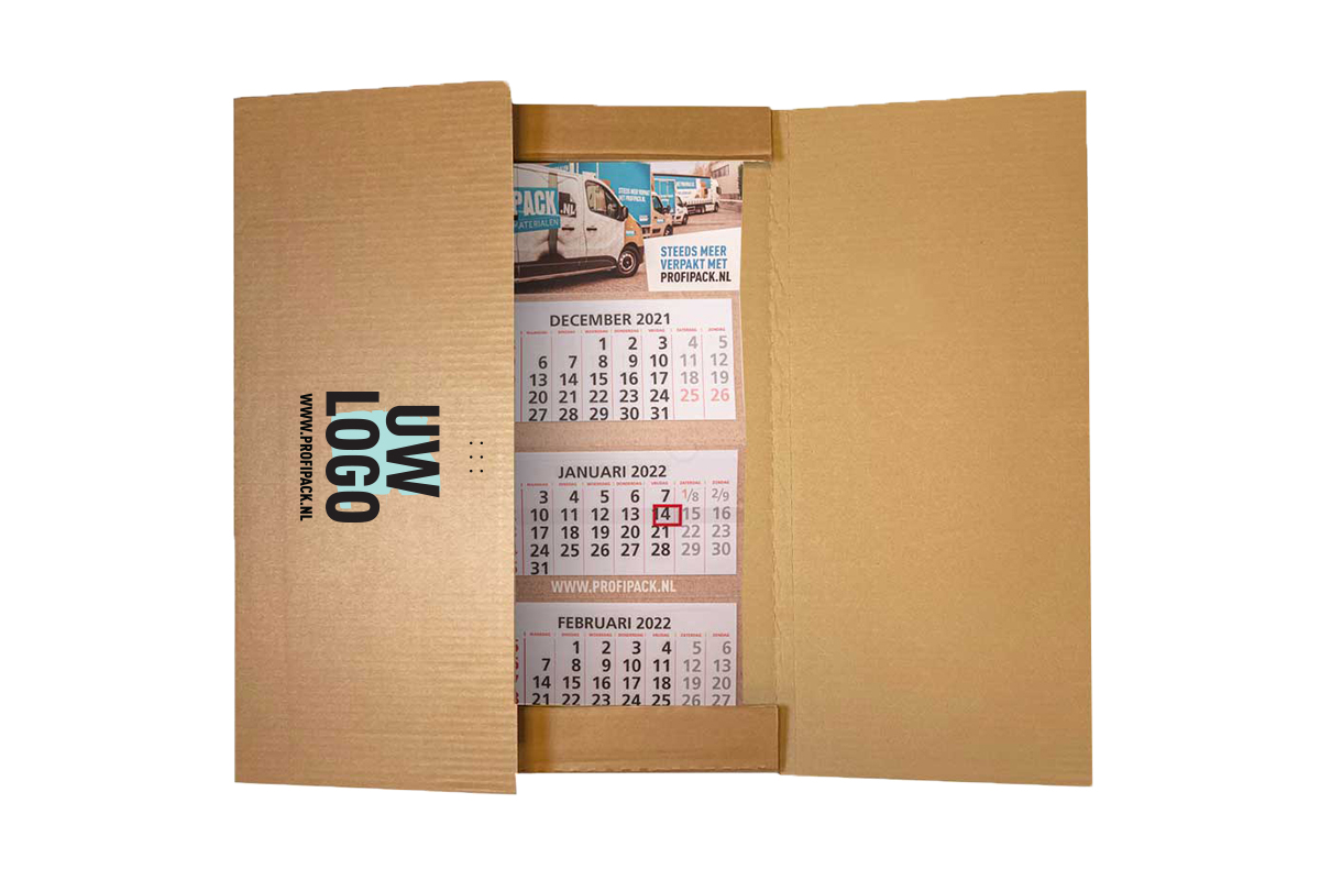 000000 bedrukte kalender verpakking