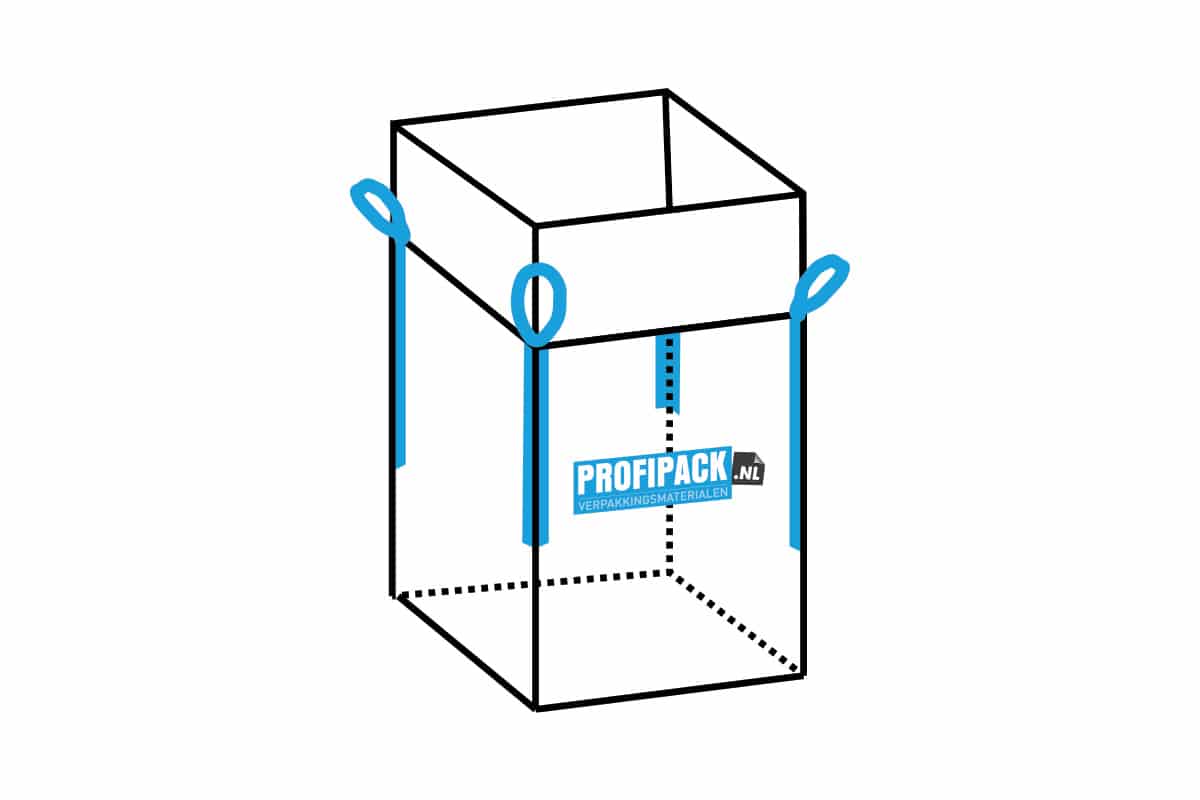 Big Bag standaard + vulschort - 90 x 90 x 110cm (1 kuub)