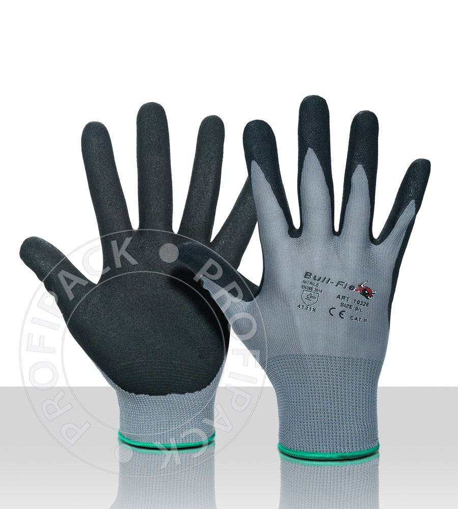 Bullflex Nitril coating handschoenen - maat 11/XXL 7/S