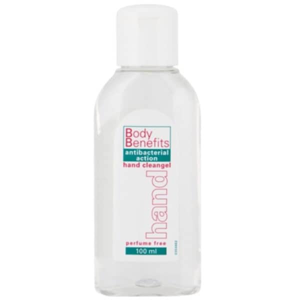 Body Benefits desinfectie handgel knijpflacon - 100ml (6 st)