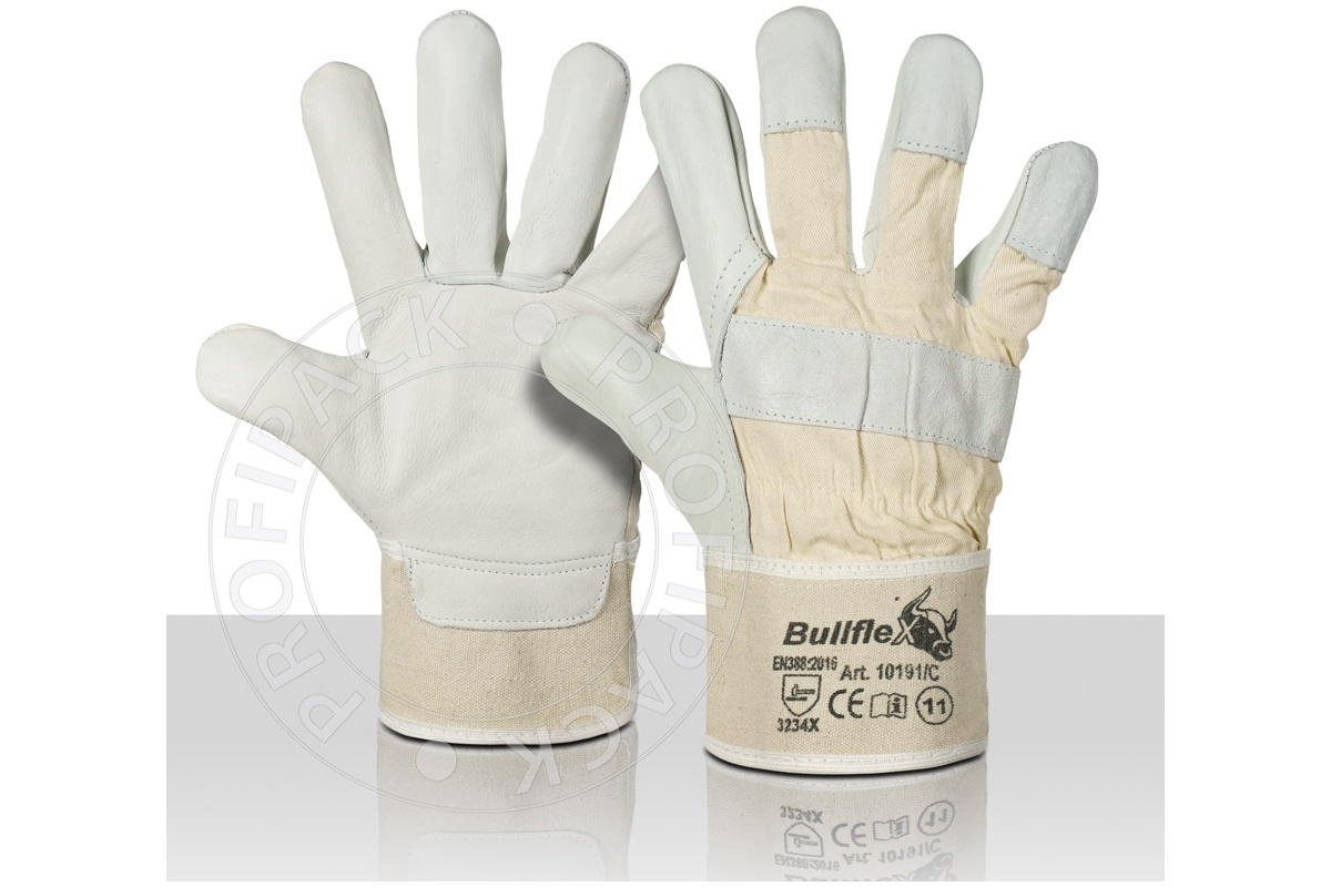 Bullflex Werkhandschoenen canvas katoen doek - maat 10/XL