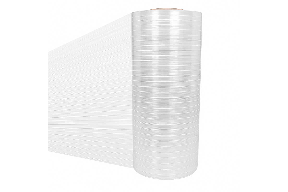 Fiber machinewikkelfolie - 50cm x 1600m x 20my (280% rek)