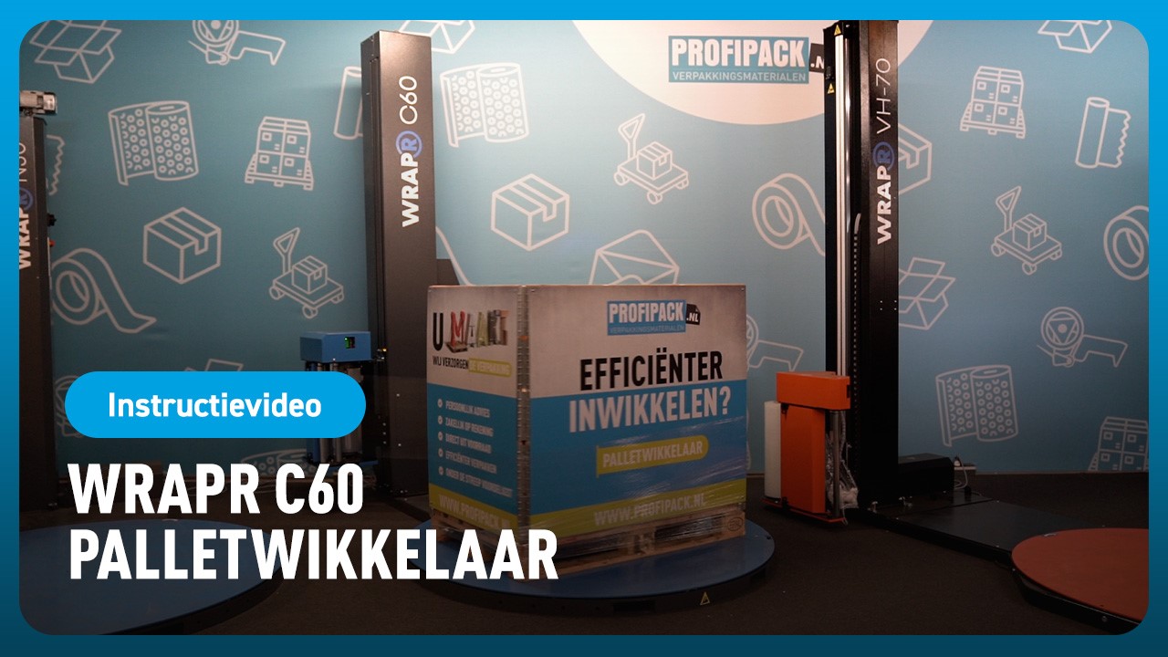 WrapR C60 palletwikkelaar 150% + bezorging en installatie - 165cm / 250cm