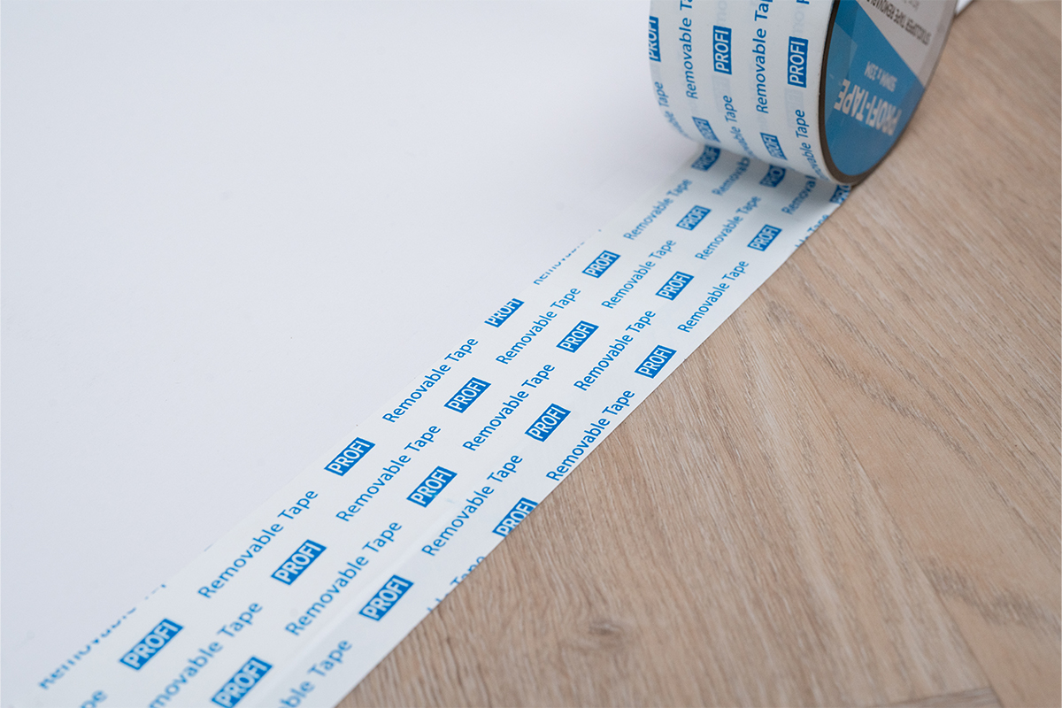 Stuclopertape removable + Kunststof kern - 50mm x 33m