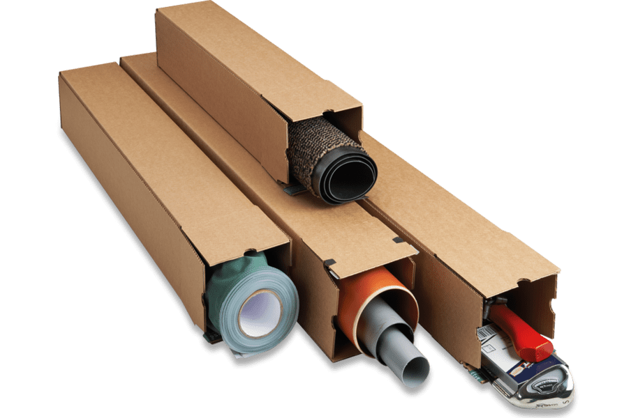 Vierkante kartonnen kokers XL - 610 x 190 x 190mm Vierkante kartonnen kokers XL - 610 x 190 x 190mm