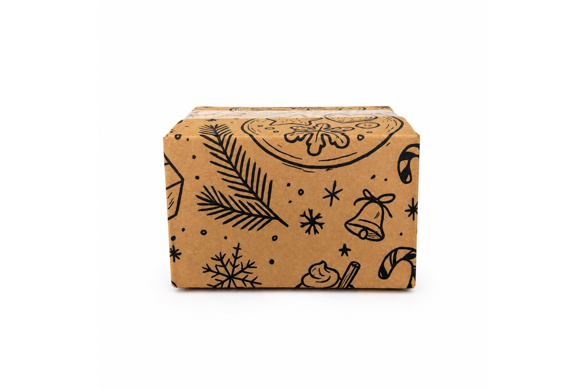 Kerstdoos "cosy" - 200 x 150 x 120mm