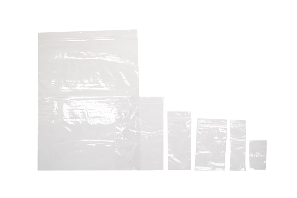 Gripzakken transparant - 55 x 180mm x 50my (1.000 st)