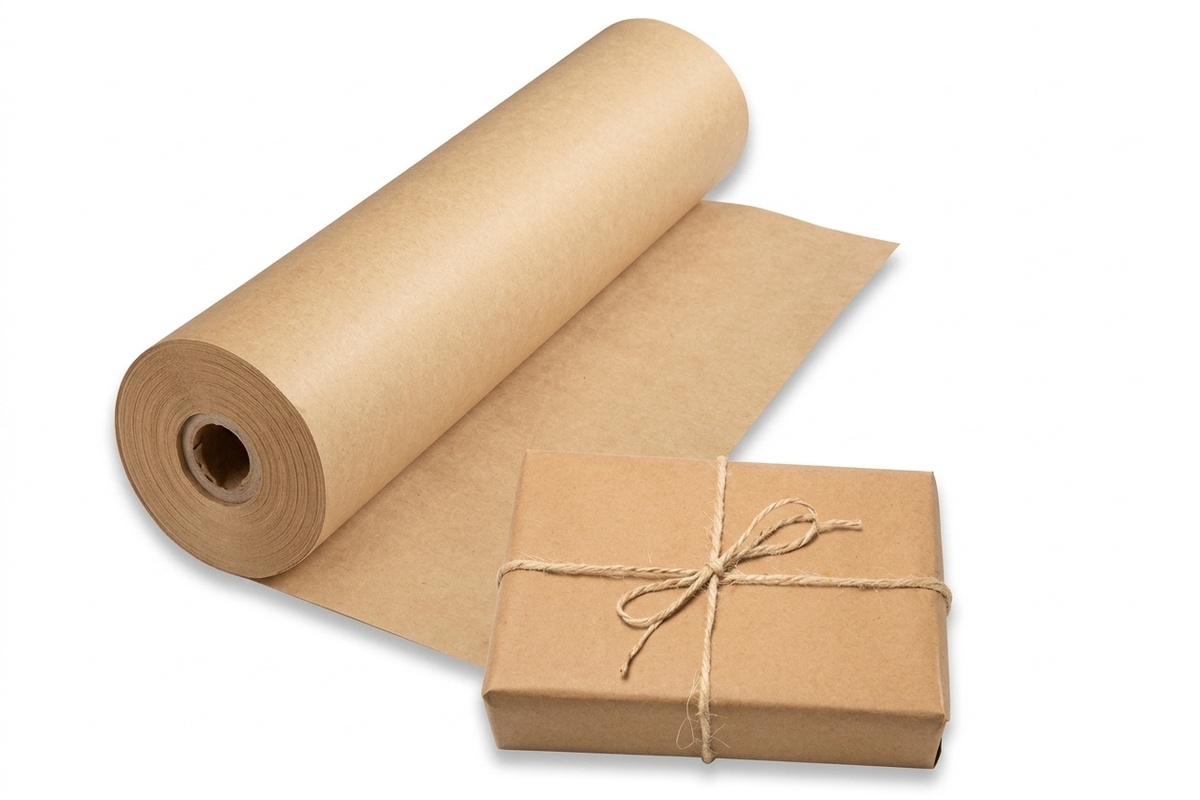 Natronkraft papier - 120cm x 225m x 90gr