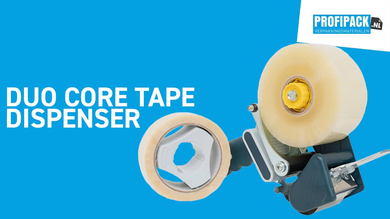 Bonus Tape dispenser twin core + safety 50mm (koker 76 en 38mm)