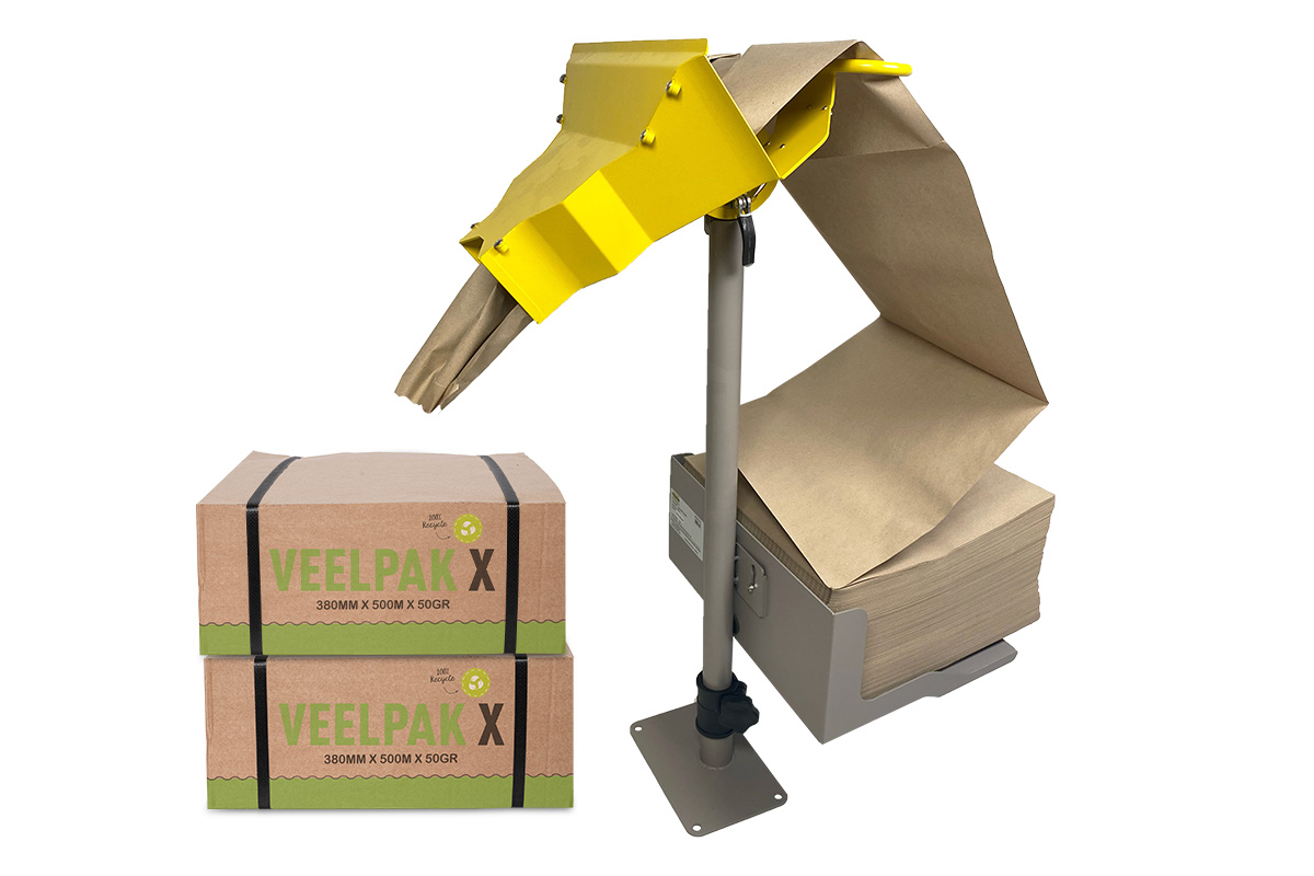 X Fill M opvulpapier dispenser + 2x Veelpak opvulpapier 50gr