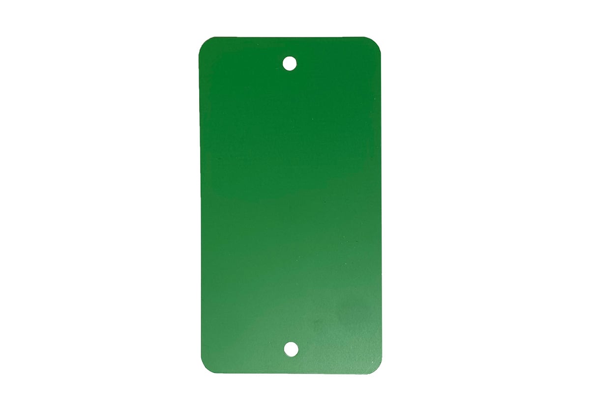 Metalen labels groen - 55 x 100mm (100 st)