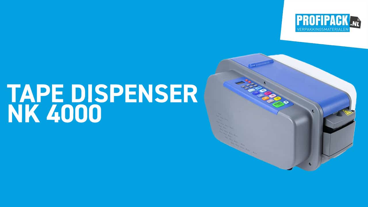 Tape dispenser NK4000 voor gegomde tape