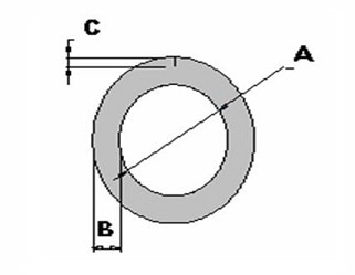 OS Schuimprofiel - 42⌀ x 9mm x 200cm (60 st)
