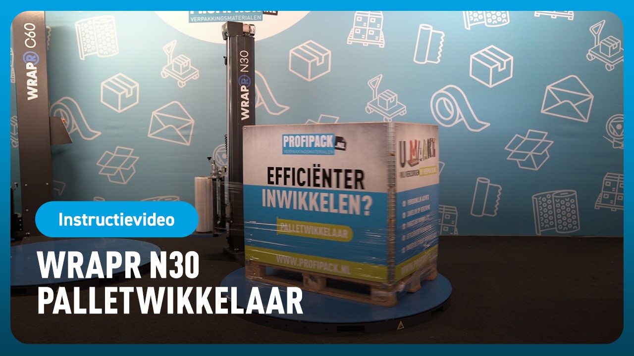 WrapR N30 palletwikkelaar 150% + bezorging en installatie - 150cm / 200cm