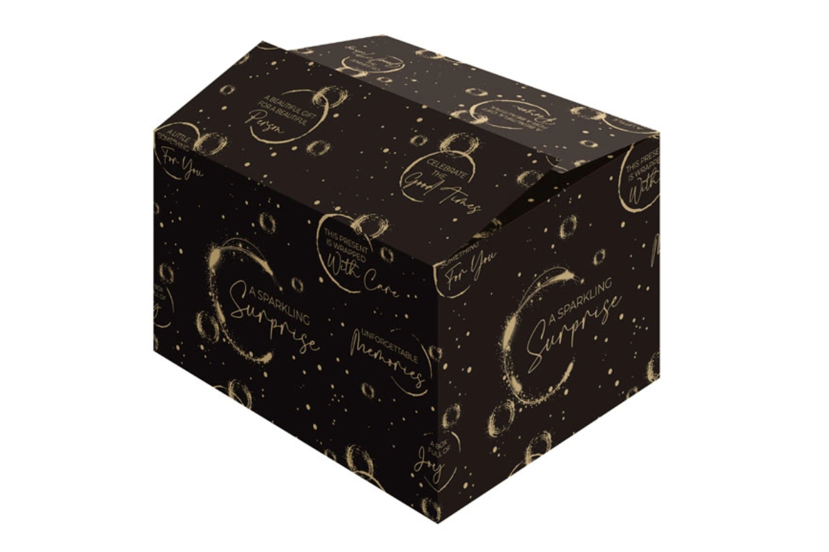 Kerstdoos ''Bubbles Black'' - 390 x 290 x 105mm Kerstdoos ''Bubbles Black'' - 390 x 290 x 105mm