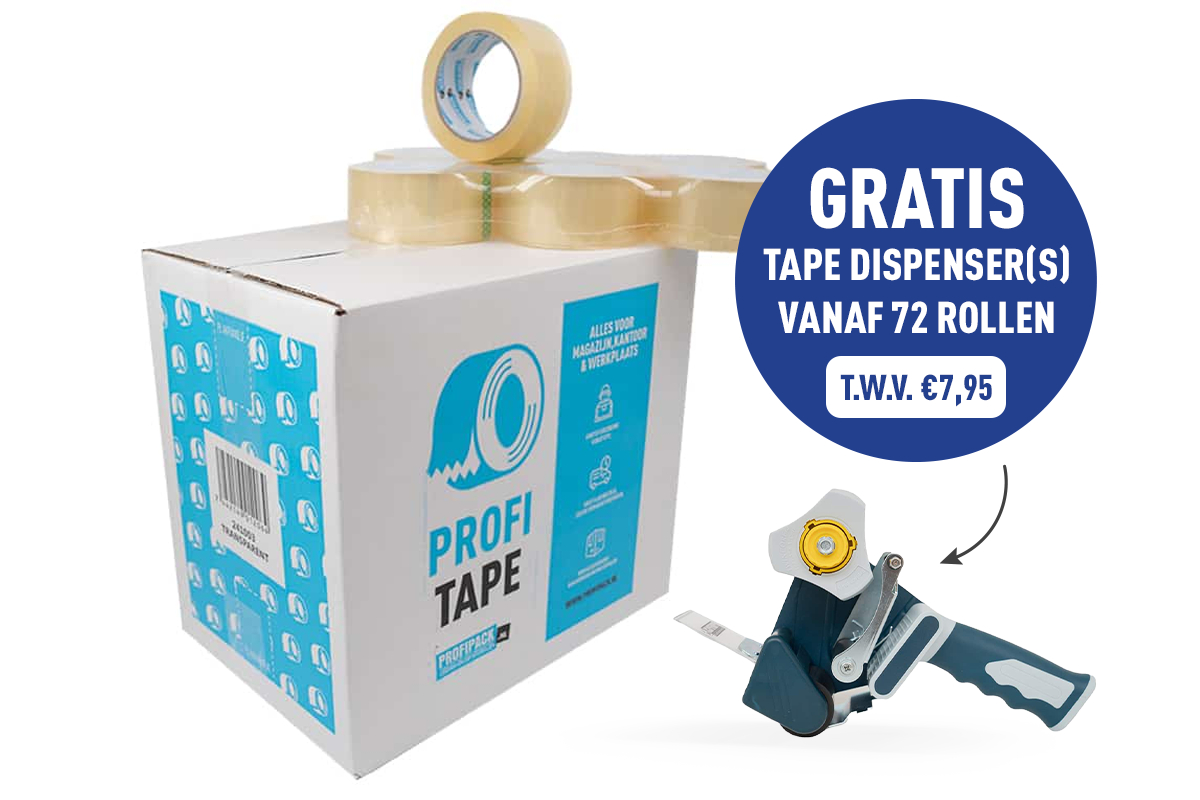 High Tack tape transparant - 48mm x 66m