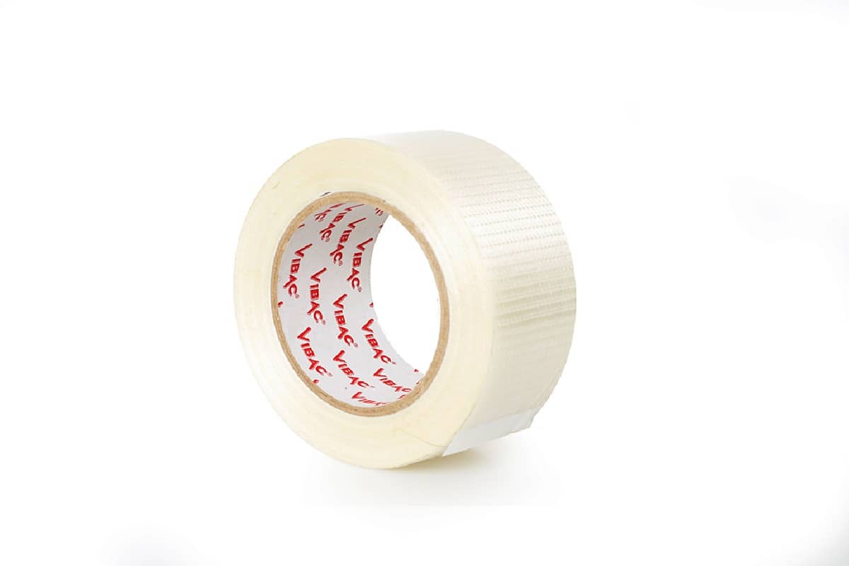 Lengte versterkte tape transparant - 50mm x 50m 25.0000 millimeter