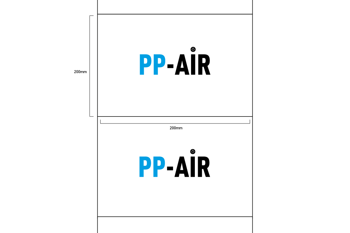 Pp air 200x200mm 100