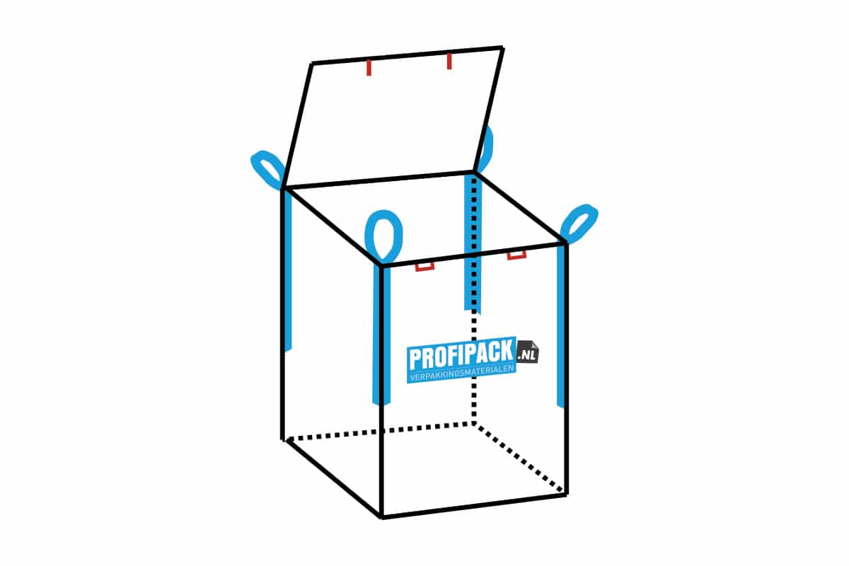 Big Bags met klep - 90 x 90 x 110cm (1 kuub)