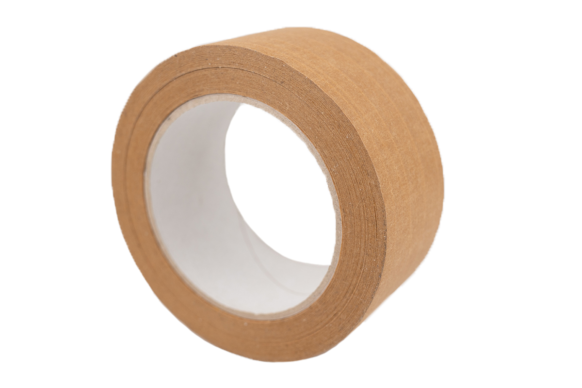 Papieren tape versterkt bruin - 50mm x 50m Papieren tape versterkt bruin - 50mm x 50m