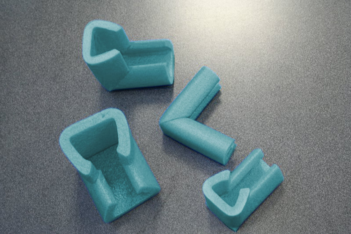 U schuimprofiel hoekstuk - 60/96mm x 10cm (60 st)