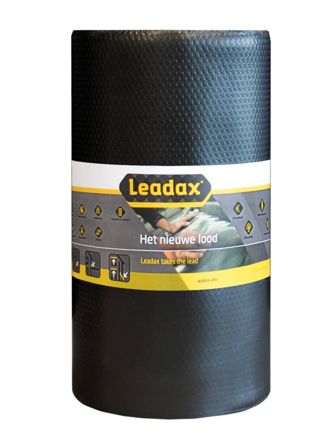 Leadax loodvervanger zwart - 250mm (1,50m²)
