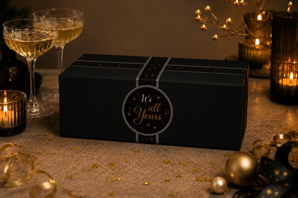 Geschenkdoos  "Big Suprise Black" - 390 x 290 x 177 mm 