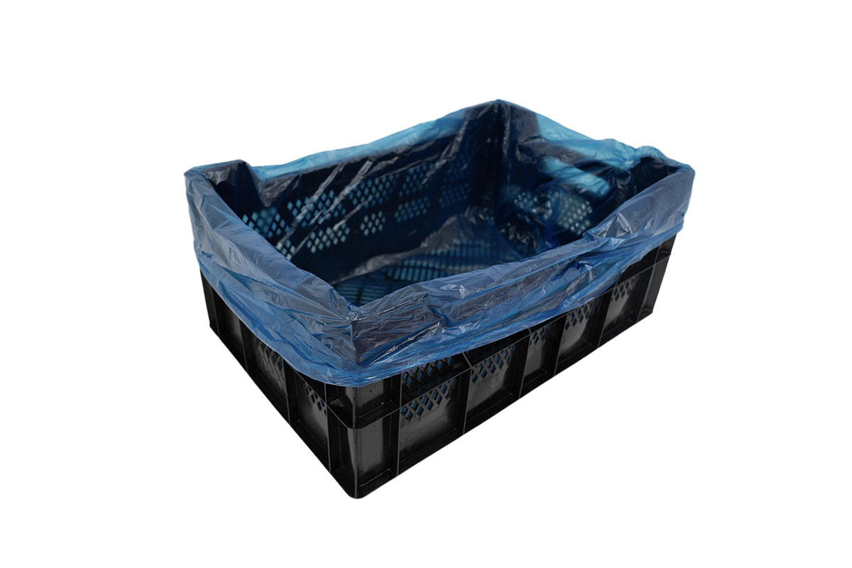 HDPE Kratzakken blauw - 60 x 20/20 x 80cm x 9my (1.000st)