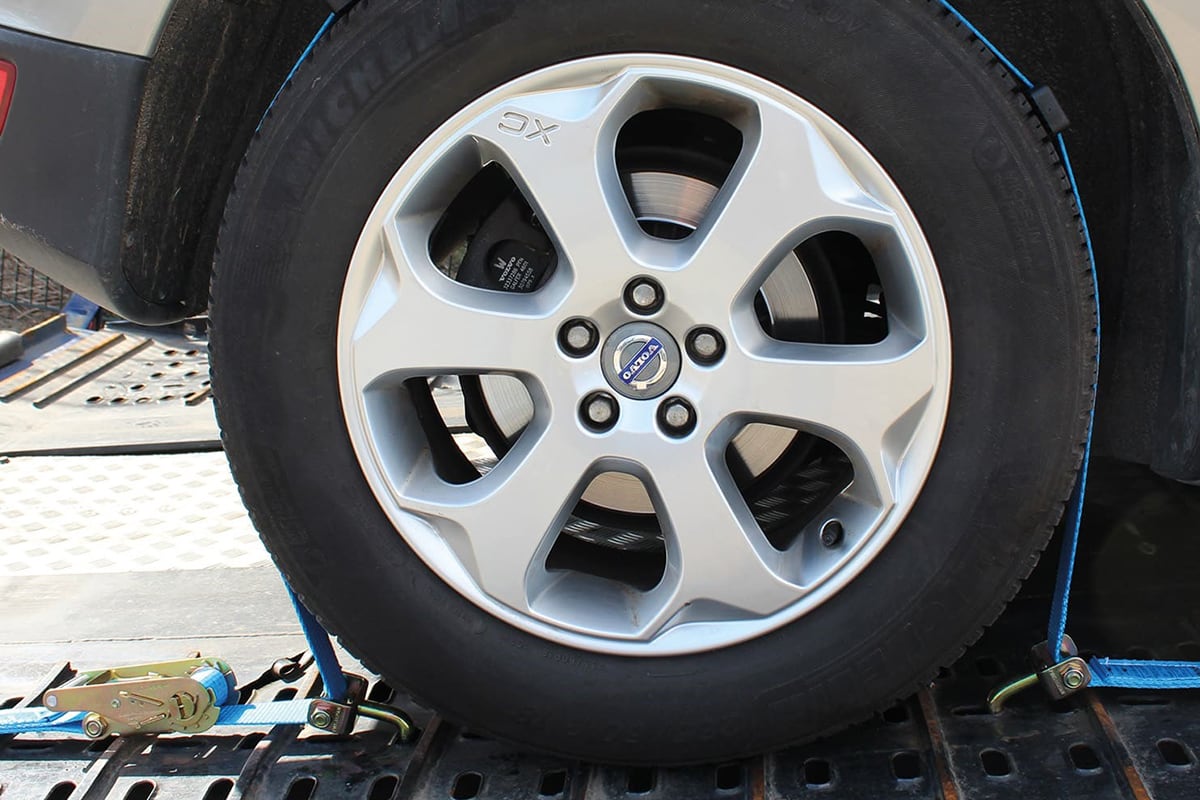Autostransport spanband met eindstop 2.75m