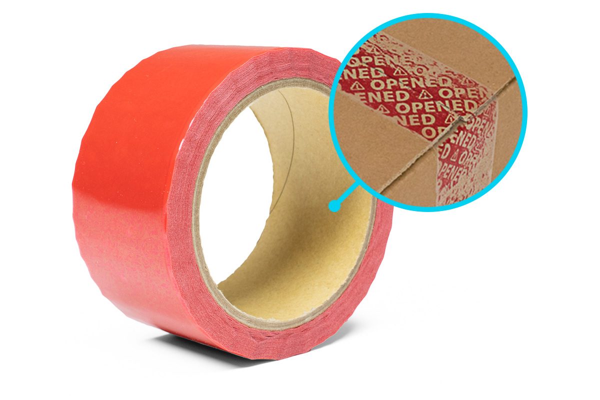 Security tape rood - 50mm x 50m Security tape rood - 50mm x 50m