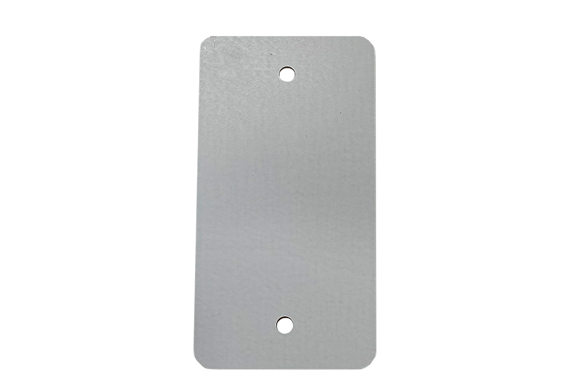 Metalen labels grijs - 55 x 100mm (100 st) Metalen labels grijs - 55 x 100mm (100 st)