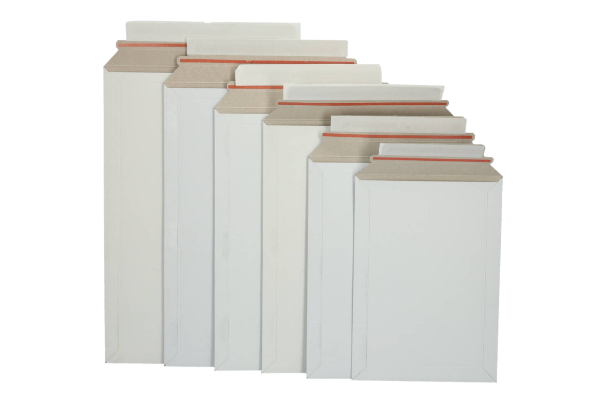 Massief kartonnen enveloppen wit - 250 x 353mm (100st)