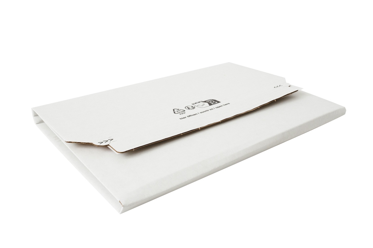 Boekverpakking wit B golf - 445 x 325 x 20mm