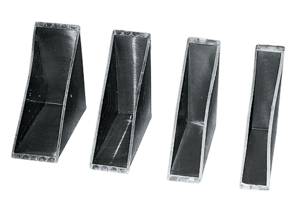 Kunststof glas beschermhoeken - 45 x 6,4 x 4mm (500 st)