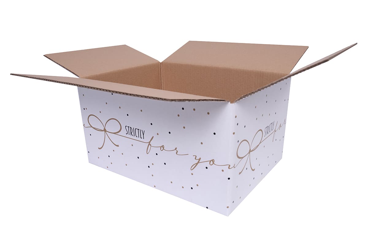 Geschenkdoos strictly gold - 390 x 290 x 200mm
