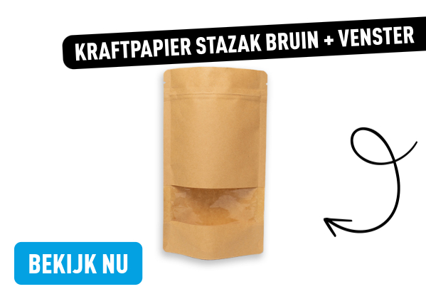 Kraftzakken stazakken met venster